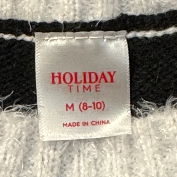 Holiday Time Llama Sweater - Black, Green, Red, White - Picture 2 of 8